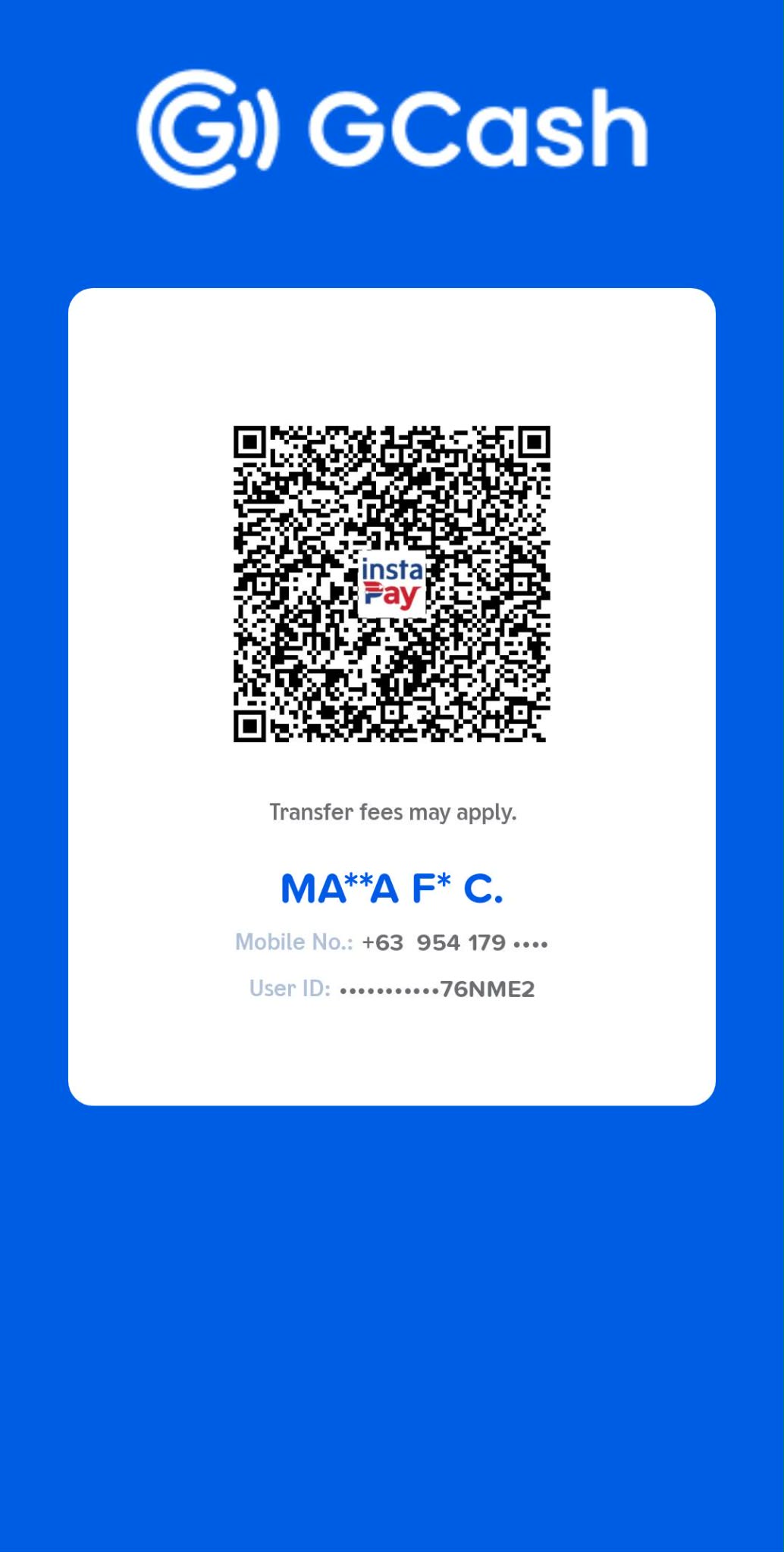 GCash payment QR