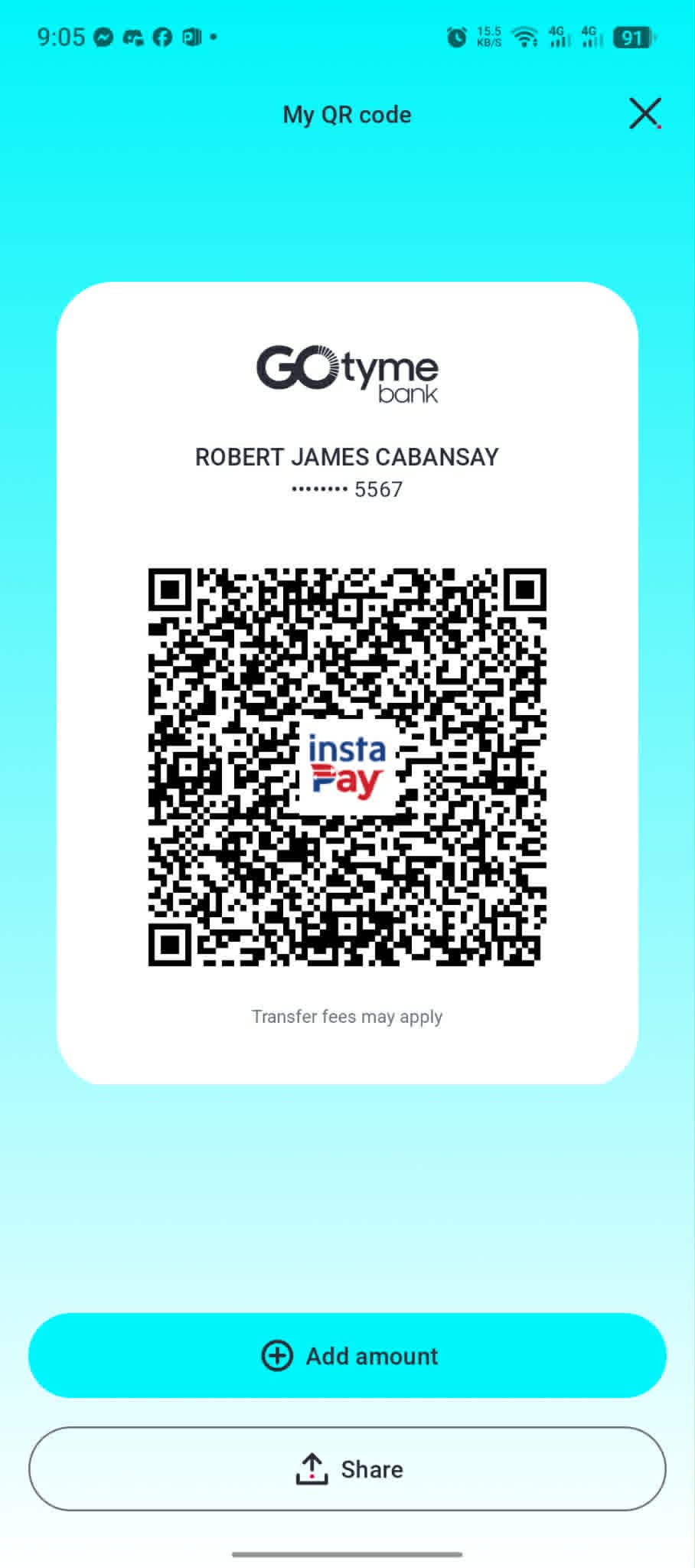 GoTyme payment QR